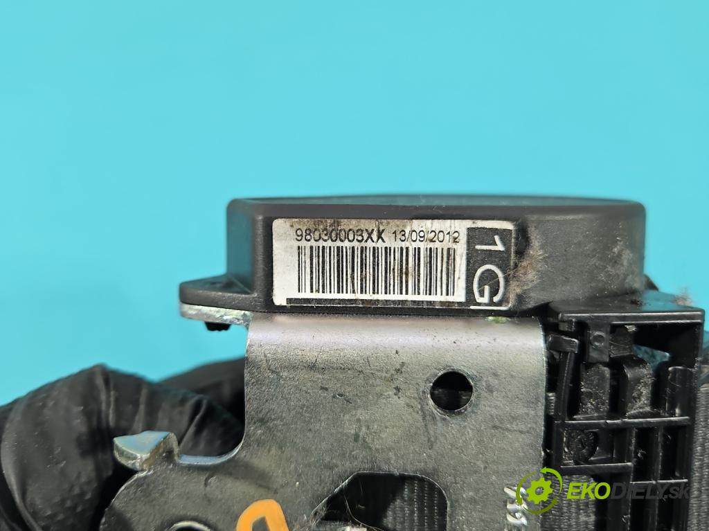 Peugeot 208 I 2012-2019 1.2 12V 82 HP manual 60 kW 1199 cm3 5- pas bezpečnosť: predné ľavý 98030003XX