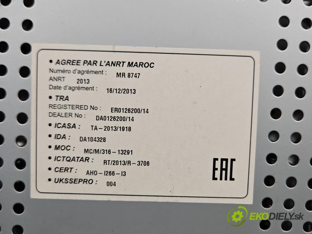 Opel Corsa E 2014-2019 1.4 16V 90 HP manual 66 kW 1398 cm3 5- Radio originál 39012675