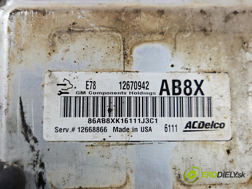 Opel Corsa E 2014-2019 1.4 16V 90 HP manual 66 kW 1398 cm3 5- riadiaca jednotka motora 12670942