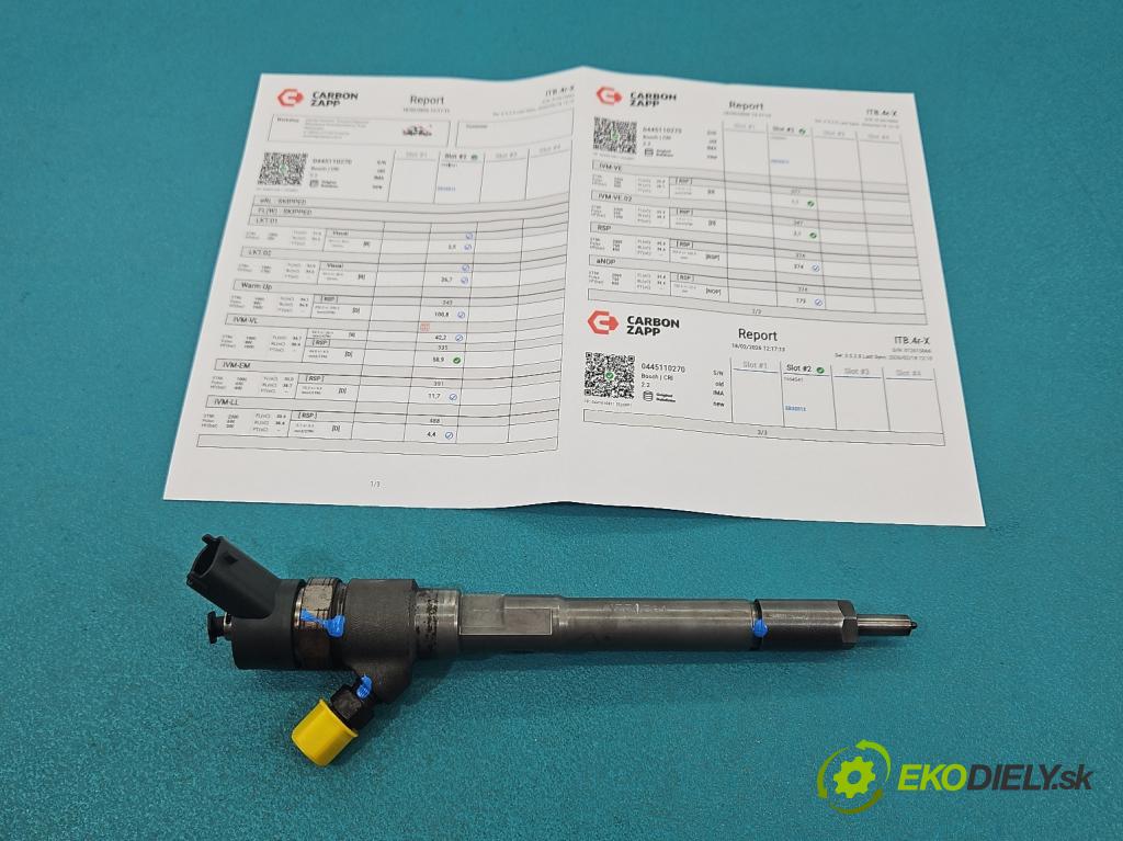 Opel Antara 2006-2015 2.0 cdti 150 hp automatic 110 kW 1991 cm3 5- vstřikovač 0445110270 (Vstřikovač paliva)
