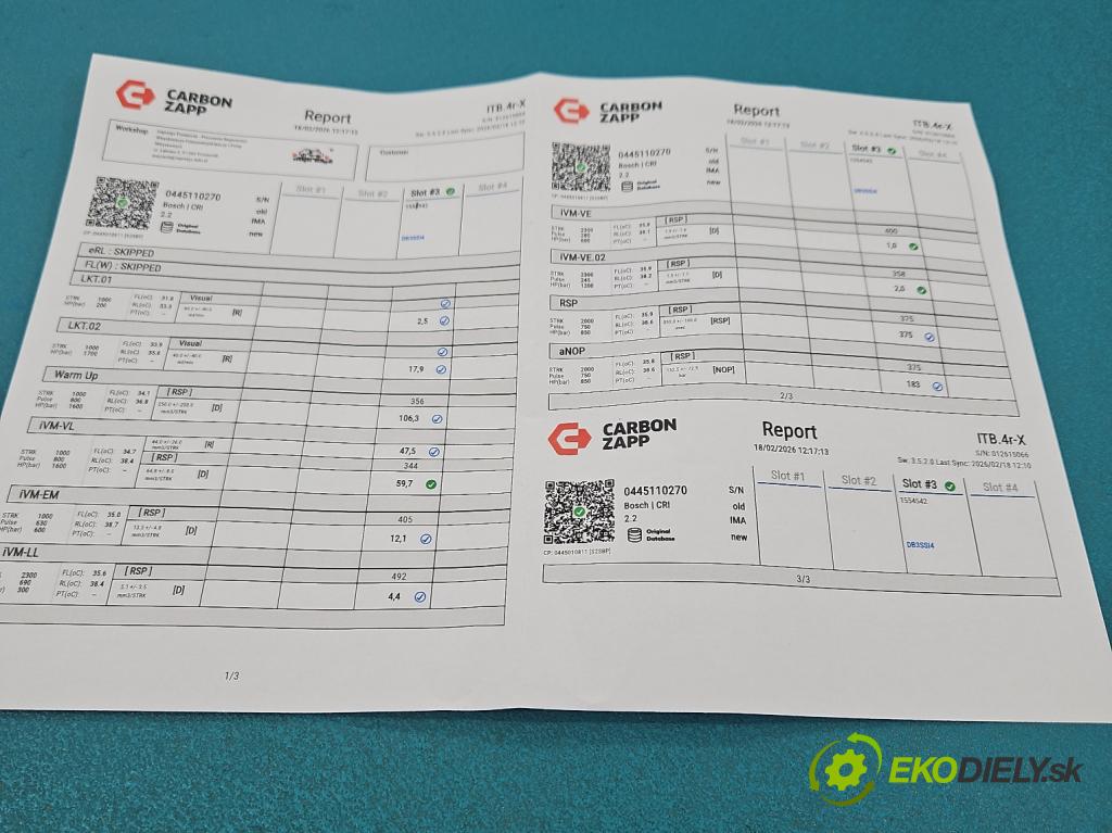 Opel Antara 2006-2015 2.0 cdti 150 hp automatic 110 kW 1991 cm3 5- vstřikovač 0445110270 (Vstřikovač paliva)