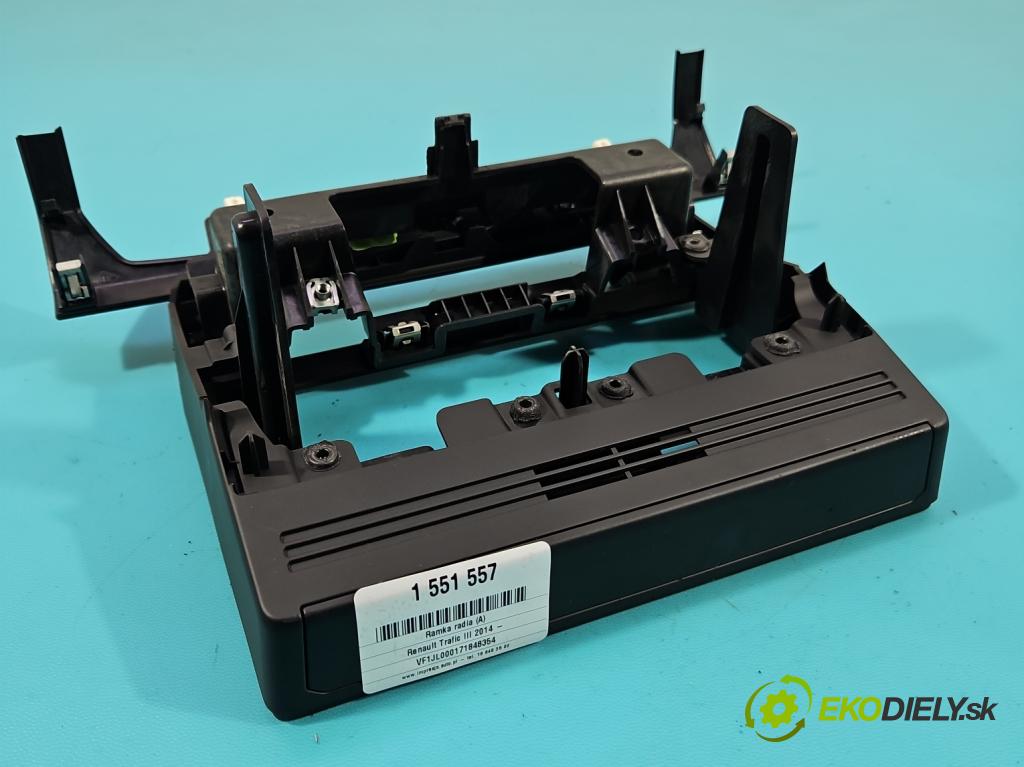 Renault Trafic III 2014 - 2.0 dci 150 hp manual 110 kW 1997 cm3 5- rameček rádia 280381378R