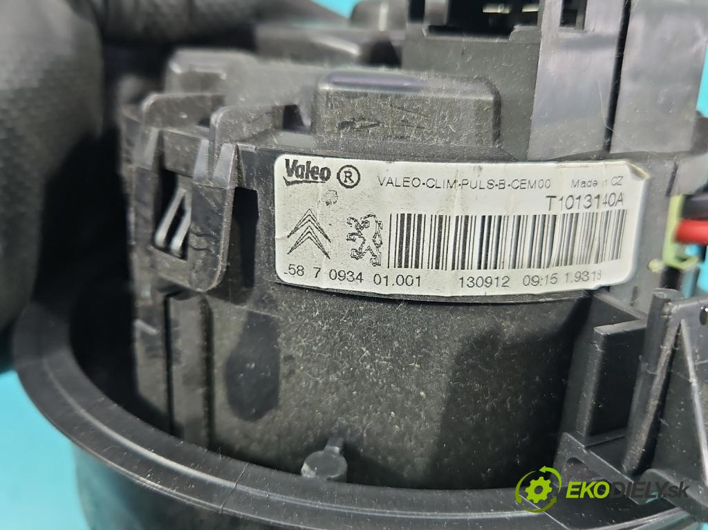 Peugeot 208 I 2012-2019 1.2 12V 82 HP manual 60 kW 1199 cm3 5- ventilátor vzduchu T1013140A