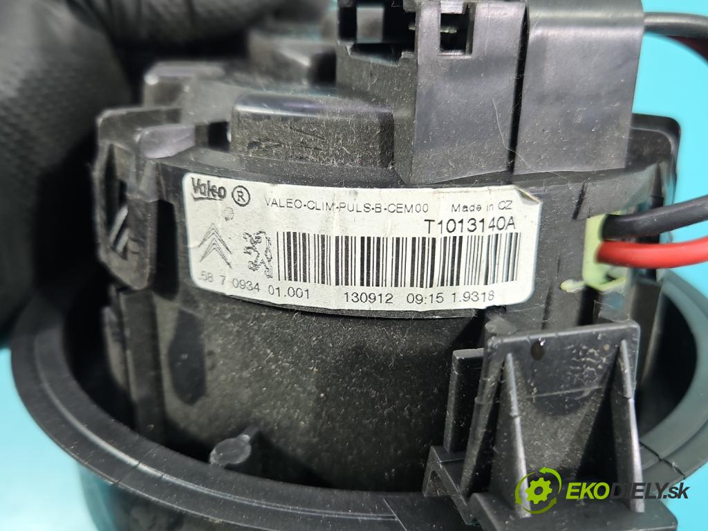 Peugeot 208 I 2012-2019 1.2 12V 82 HP manual 60 kW 1199 cm3 5- ventilátor vzduchu T1013140A