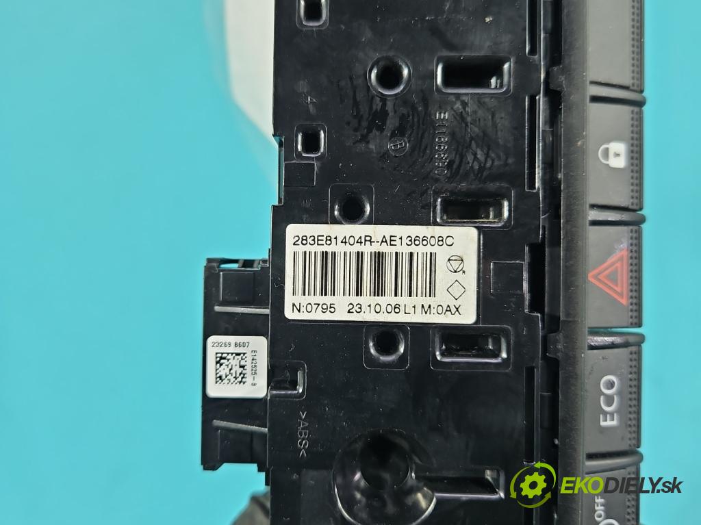 Renault Trafic III 2014 - 2.0 dci 150 hp manual 110 kW 1997 cm3 5- Přepínač světel nouzový: 283E81404R