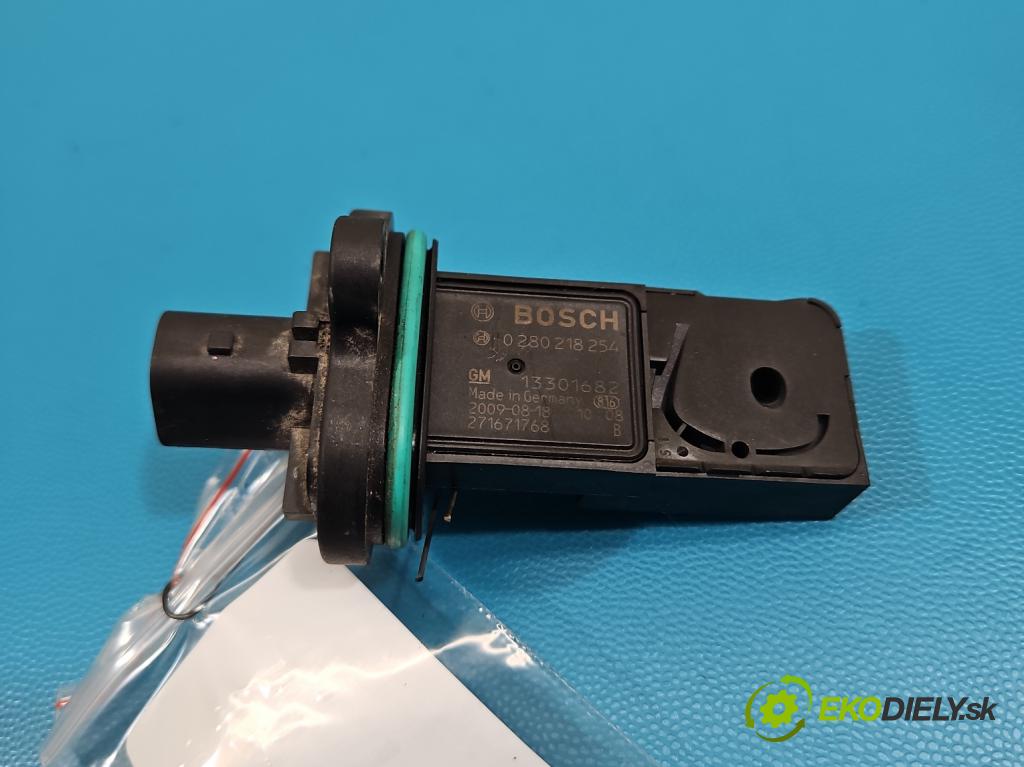 Opel Astra IV 2009-2015 1.6 16V 116 hp manual 85 kW 1598 cm3 5- váha vzduchu 0280218254 (Snímač hmotnosti vzduchu)