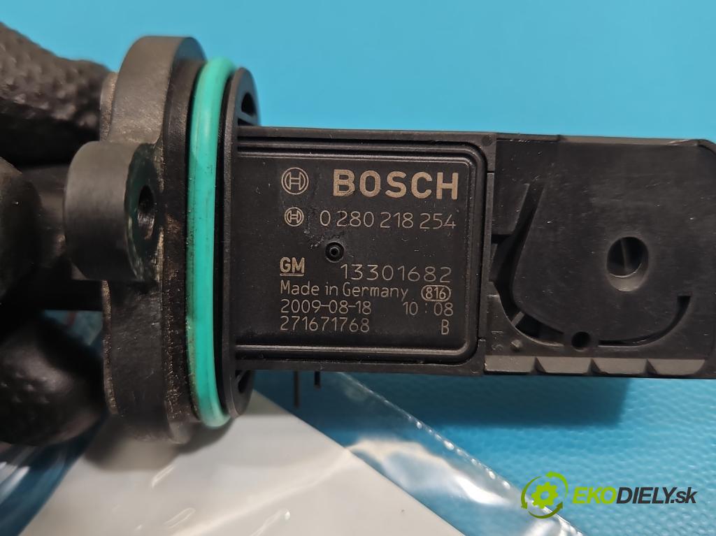 Opel Astra IV 2009-2015 1.6 16V 116 hp manual 85 kW 1598 cm3 5- váha vzduchu 0280218254 (Snímač hmotnosti vzduchu)