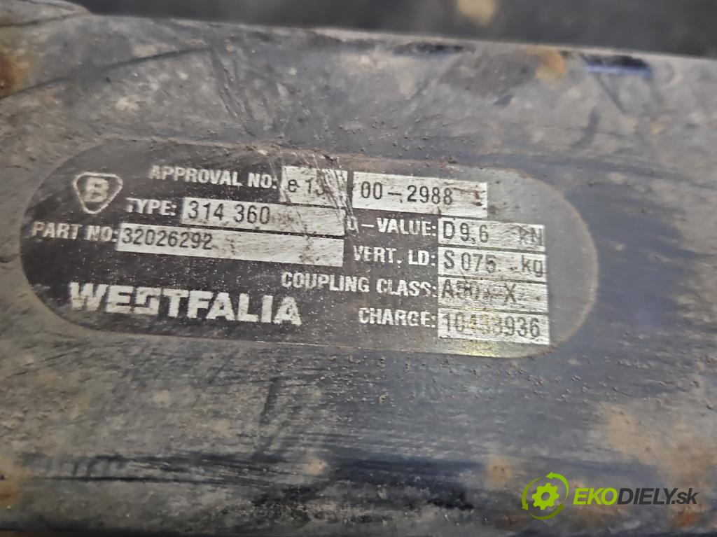 Opel Astra IV 2009-2015 1.6 16V 116 HP manual 85 kW 1598 cm3 5- Hák: vlečení:  (Ťažné zariadenie)