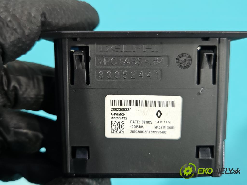 Renault Trafic III 2014 - 2.0 dci 150 HP manual 110 kW 1997 cm3 5- zásuvka USB 280230033R