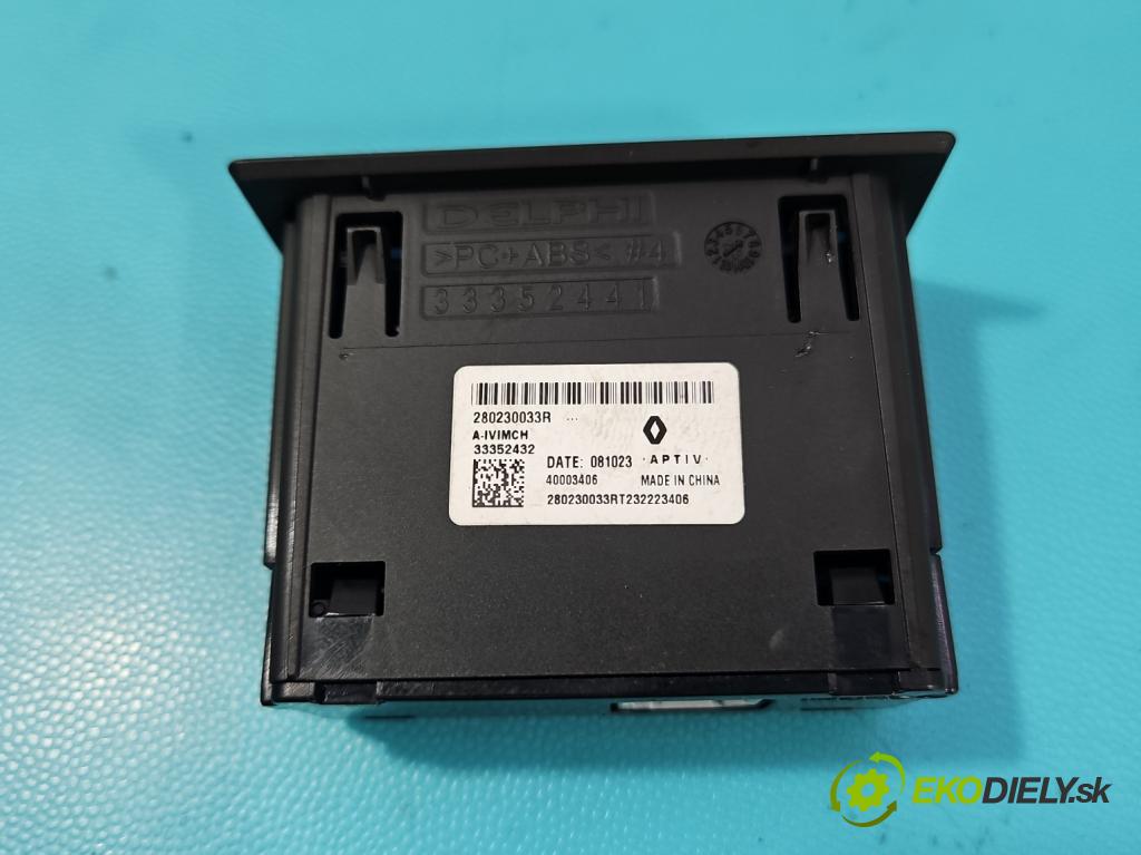 Renault Trafic III 2014 - 2.0 dci 150 HP manual 110 kW 1997 cm3 5- zásuvka USB 280230033R