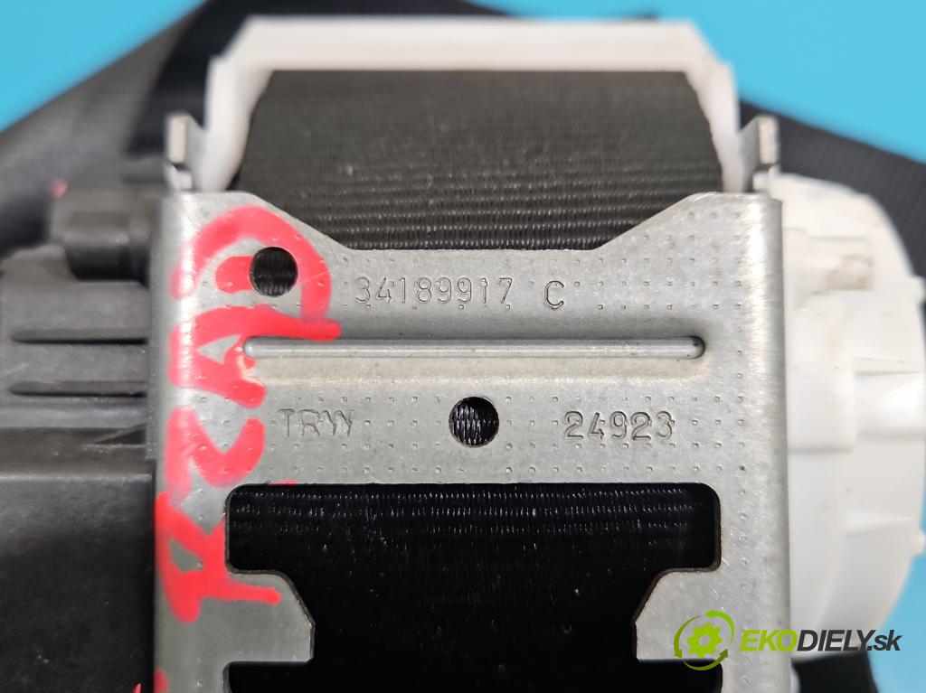 Renault Trafic III 2014 - 2.0 dci 150 HP manual 110 kW 1997 cm3 5- pas bezpečnosť: zadné pravý 34144154E