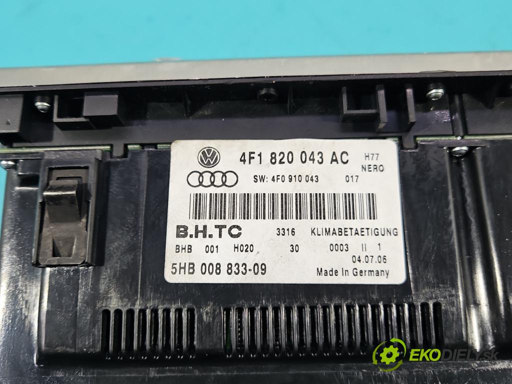 Audi A6 C6 2004-2011 3.0 tdi 232KM automatic 171 kW 2967 cm3 5- palubní deska panel topení 4F1820043AC