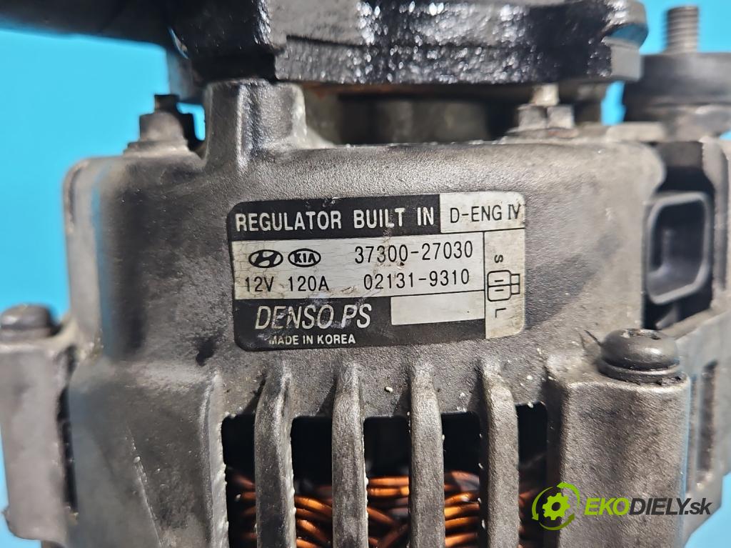 Hyundai Tucson I 2004-2009 2.0 crdi 136 HP manual 100 kW 1991 cm3 5- Alternator 37300-27030 (Alternátor)