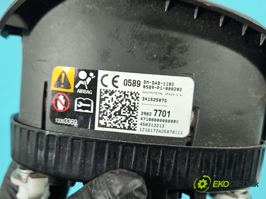 Opel Corsa E 2014-2019 1.4 16V 90 HP manual 66 kW 1398 cm3 5- airbag vzduch: Řidiči: 39027701 (Airbag)