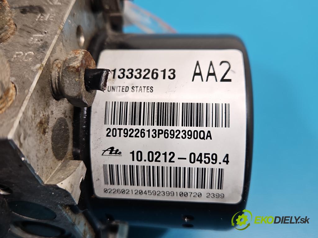 Opel Astra IV 2009-2015 1.6 16V 116 HP manual 85 kW 1598 cm3 5- čerpadlo abs 13332613 (Pumpa ABS)