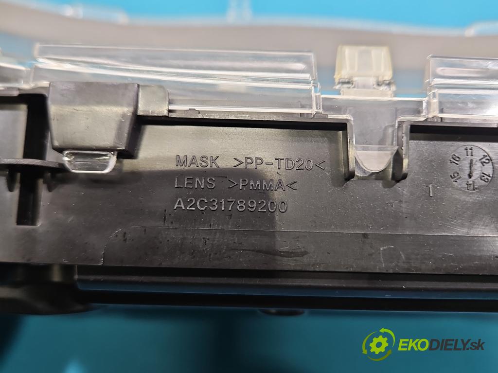 Toyota Auris II 2012-2018 1.8 hybrid 99 HP automatic 73 kW 1798 cm3 5- prístrojovka/ budíky 83800-0ZW31 (Prístrojová doska)