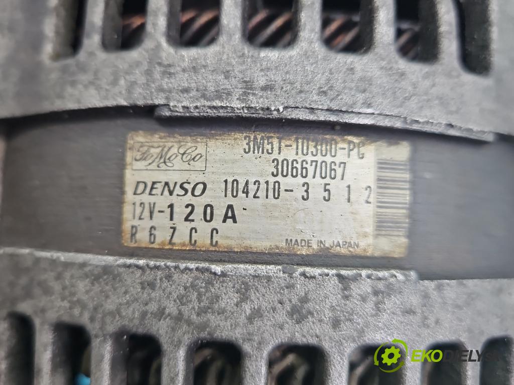 Volvo S40 II 2004-2012 2.0d 136 HP manual 100 kW 1997 cm3 4- Alternator 3M5T-10300-PC (Alternátor)