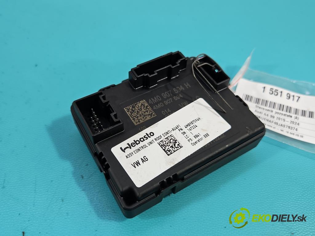 Audi A4 B9 2015-2024 2.0 TFSI 252KM automatic 185 kW 1984 cm3 4- řídící jednotka 4M0907594H