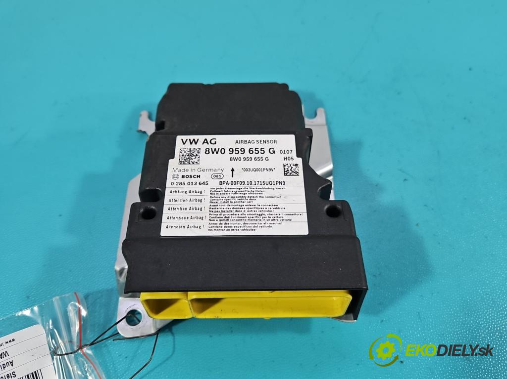 Audi A4 B9 2015-2024 2.0 TFSI 252KM automatic 185 kW 1984 cm3 4- riadiaca jednotka vankúše: 8W0959655G