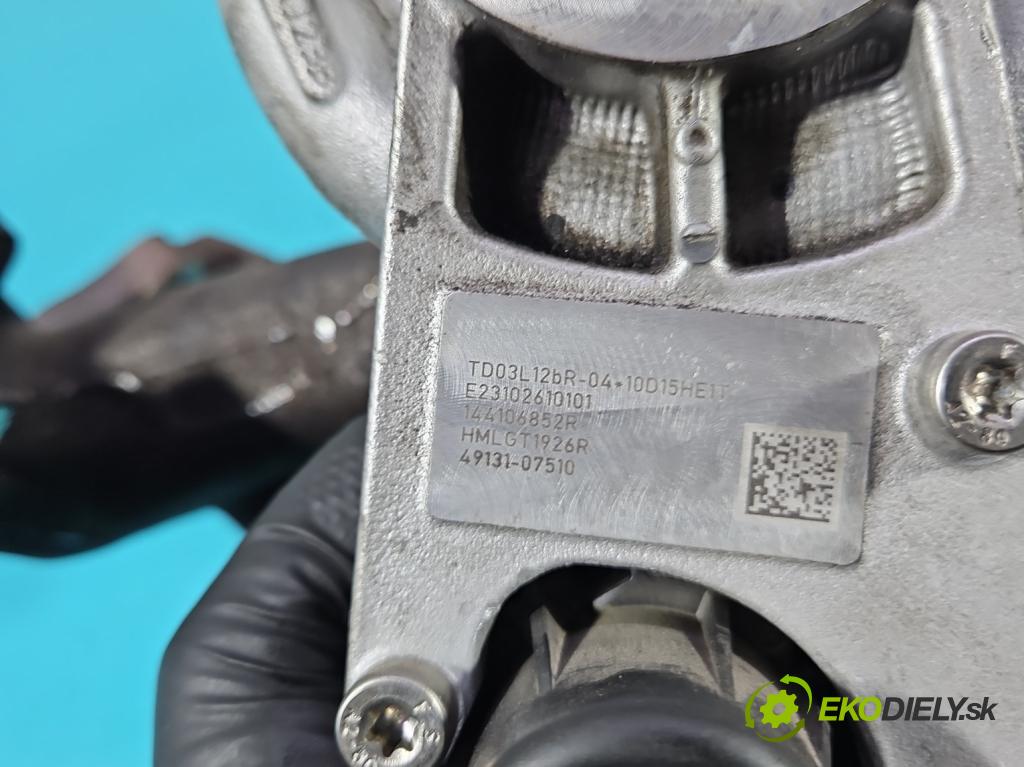 Renault Trafic III 2014 - 2.0 dci 150 HP manual 110 kW 1997 cm3 5- turbodúchadlo, turbo 49131-07510 (Turbodúchadlo (kompletné))