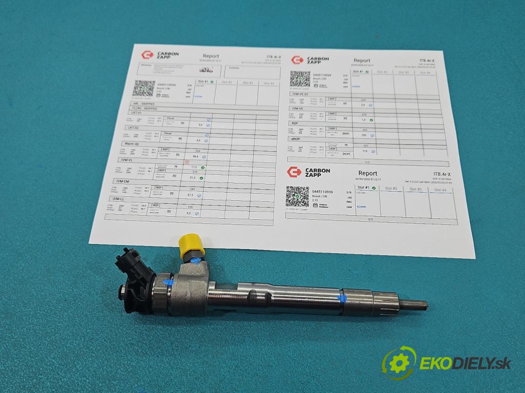 Renault Trafic III 2014 - 2.0 dci 150 HP manual 110 kW 1997 cm3 5- vstrek 0445110939 (Vstrekovač paliva)