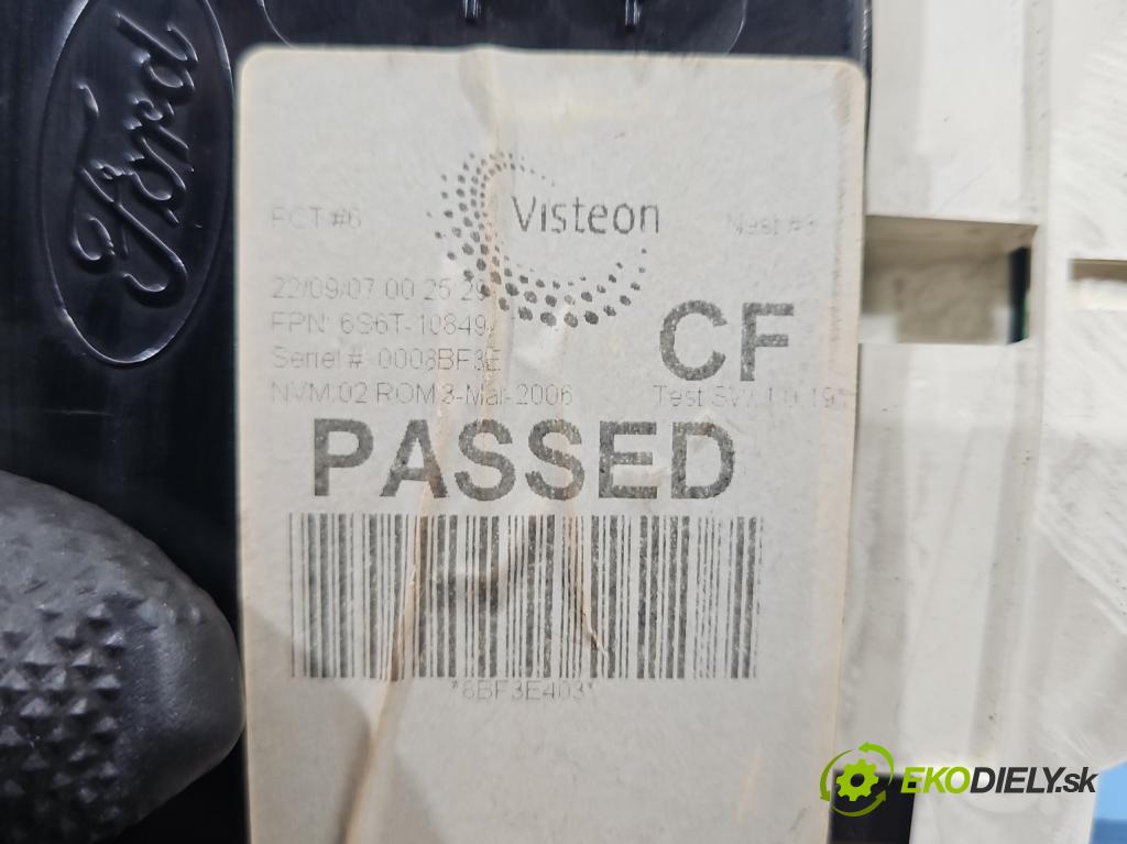 Ford Fiesta Mk6 2002-2008 1.4 tdci 68 HP manual 50 kW 1399 cm3 5- prístrojovka/ budíky 6S6T-10849-CF (Prístrojová doska)