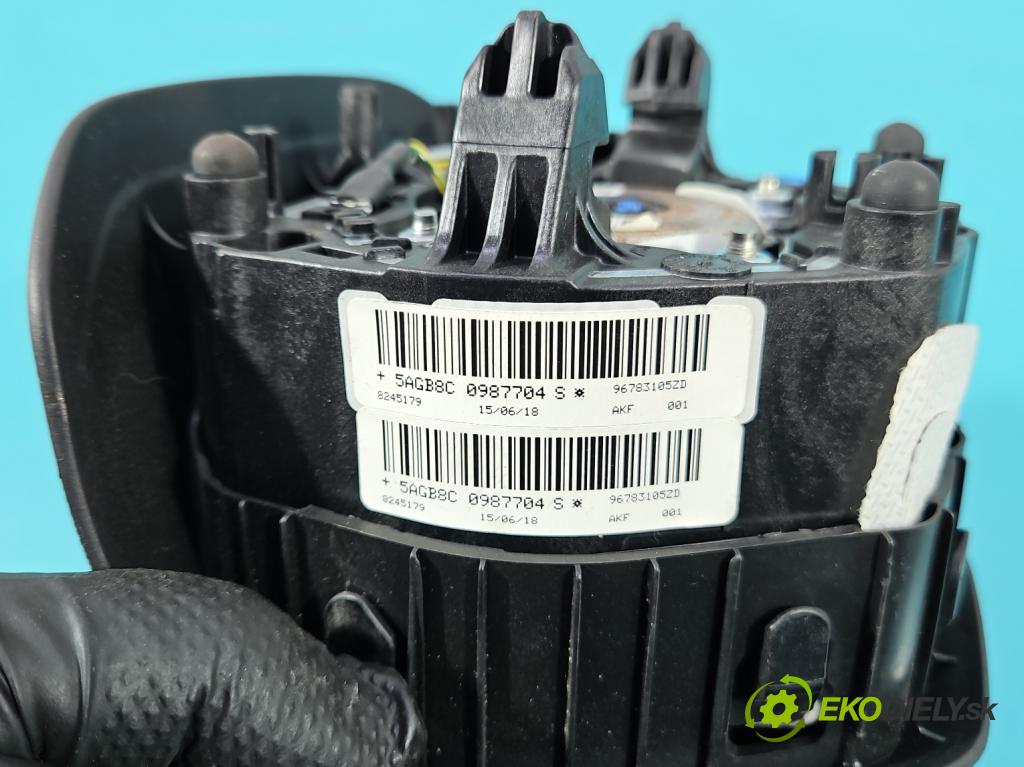 Peugeot 308 II 2013-2021 1.2 12V 110 HP manual 81 kW 1199 cm3 5- airbag vzduch: Řidiči: 96783105ZD (Airbag)