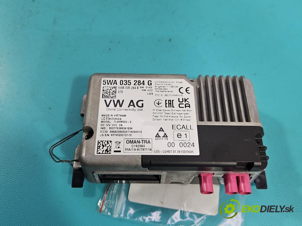 Skoda Superb III 2015-2024 2.0 tdi 150 hp automatic 110 kW 1968 cm3 5- řídící jednotka 5WA035284G