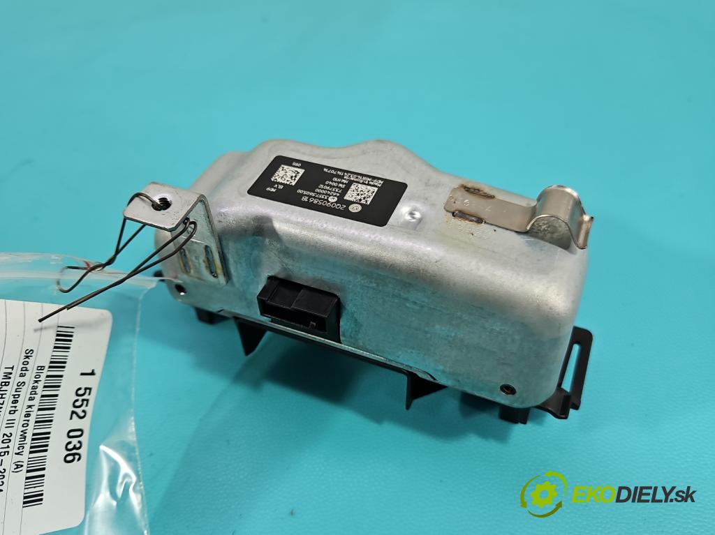 Skoda Superb III 2015-2024 2.0 tdi 150 HP automatic 110 kW 1968 cm3 5- Blokáda: řízení: 2Q0905861B (Riadenie ostatné)