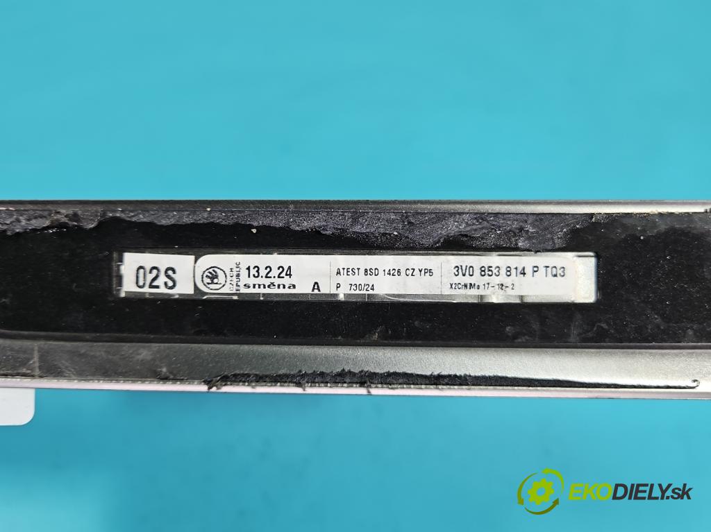 Skoda Superb III 2015-2024 2.0 tdi 150 HP automatic 110 kW 1968 cm3 5- lišta práh: pravé 3V0853814P (Lišta prahová)