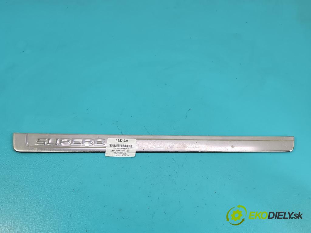 Skoda Superb III 2015-2024 2.0 tdi 150 HP automatic 110 kW 1968 cm3 5- lišta práh: pravé 3V0853814P (Lišta prahová)