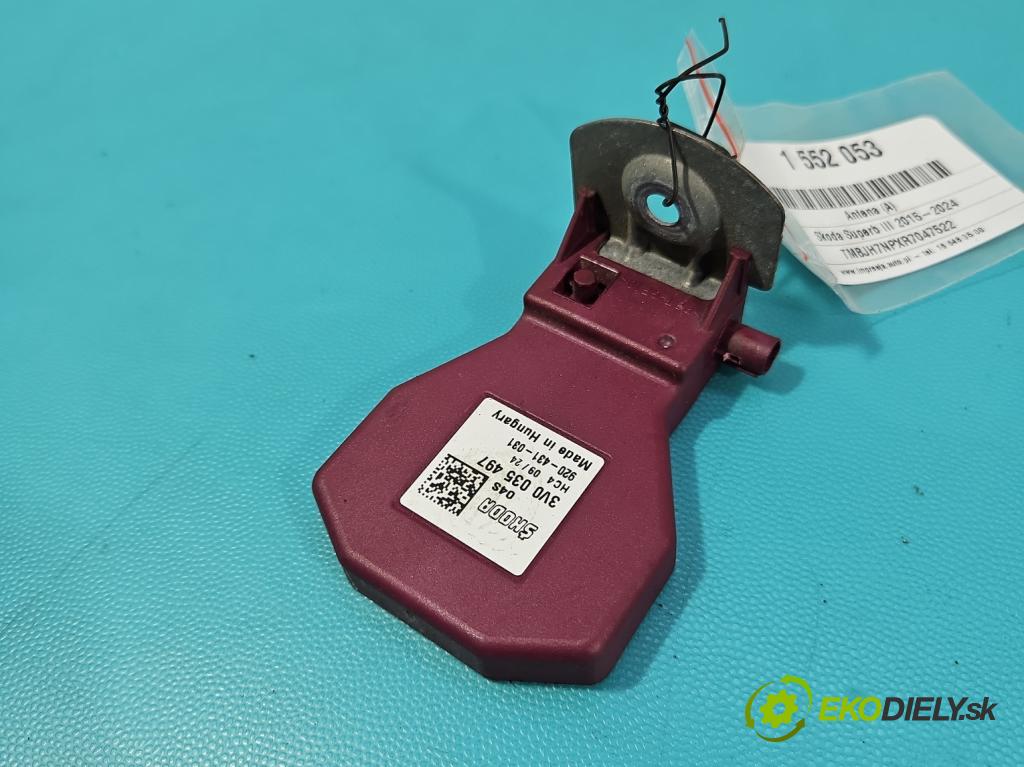 Skoda Superb III 2015-2024 2.0 tdi 150 HP automatic 110 kW 1968 cm3 5- Antena 3V0035497