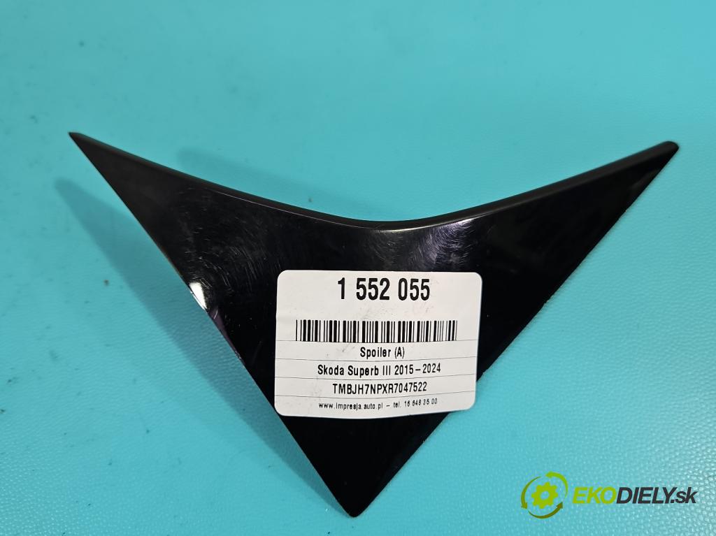 Skoda Superb III 2015-2024 2.0 tdi 150 hp automatic 110 kW 1968 cm3 5- spoiler 3V9827931C (Spoiler)