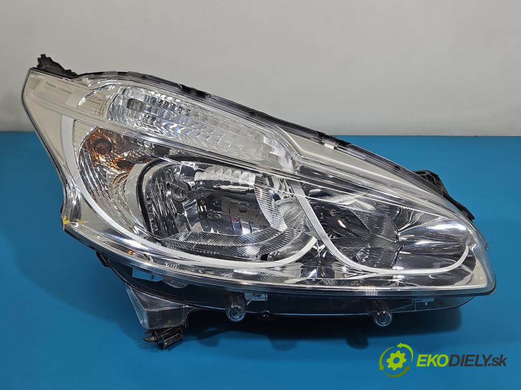 Peugeot 208 I 2012-2019 1.2 12V 82 hp manual 60 kW 1199 cm3 5- světlo pravý 9802221280 (Pravé přední světlo)