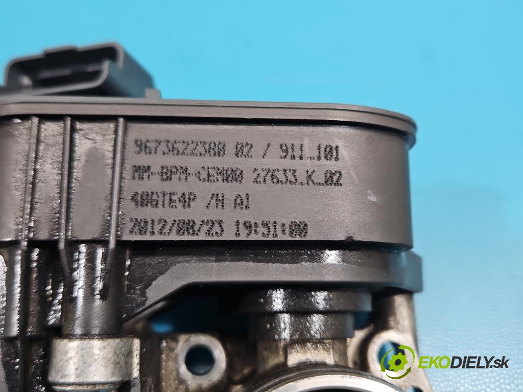 Peugeot 208 I 2012-2019 1.2 12V 82 HP manual 60 kW 1199 cm3 5- klapka 9673622380 (Škrtiaca klapka)