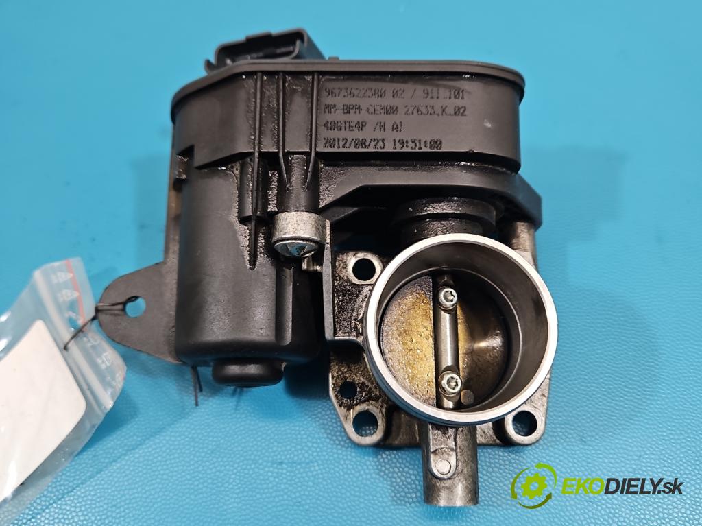 Peugeot 208 I 2012-2019 1.2 12V 82 HP manual 60 kW 1199 cm3 5- klapka 9673622380 (Škrtiaca klapka)