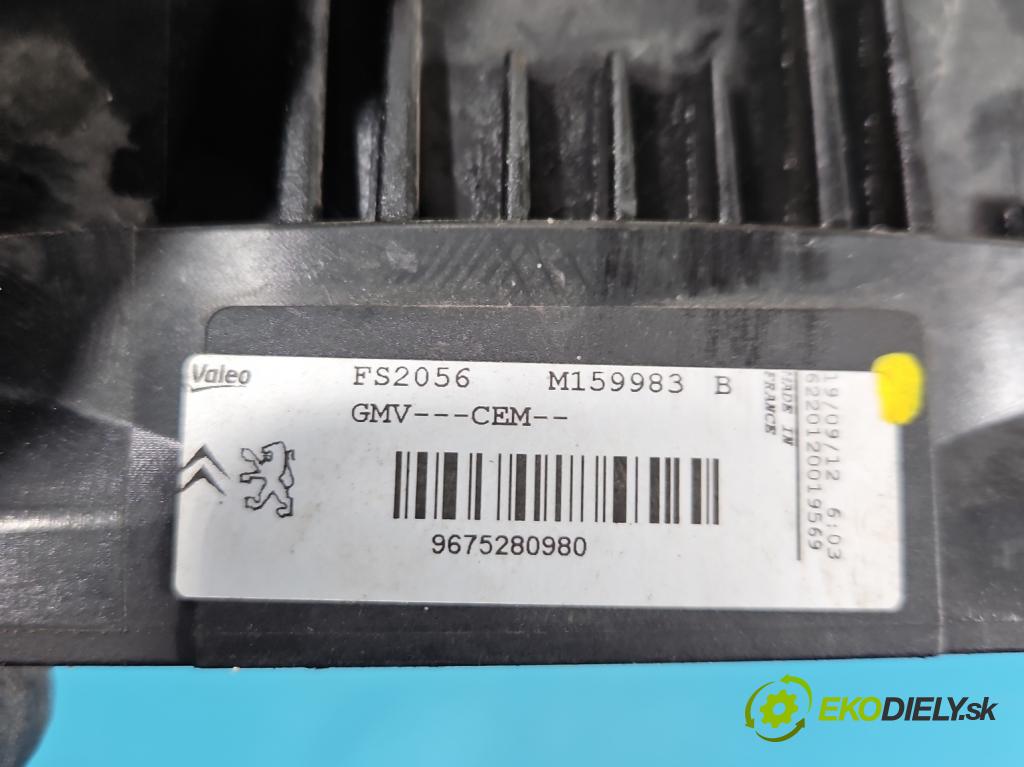 Peugeot 208 I 2012-2019 1.2 12V 82 HP manual 60 kW 1199 cm3 5- Ventilátor chladiča 9675280980