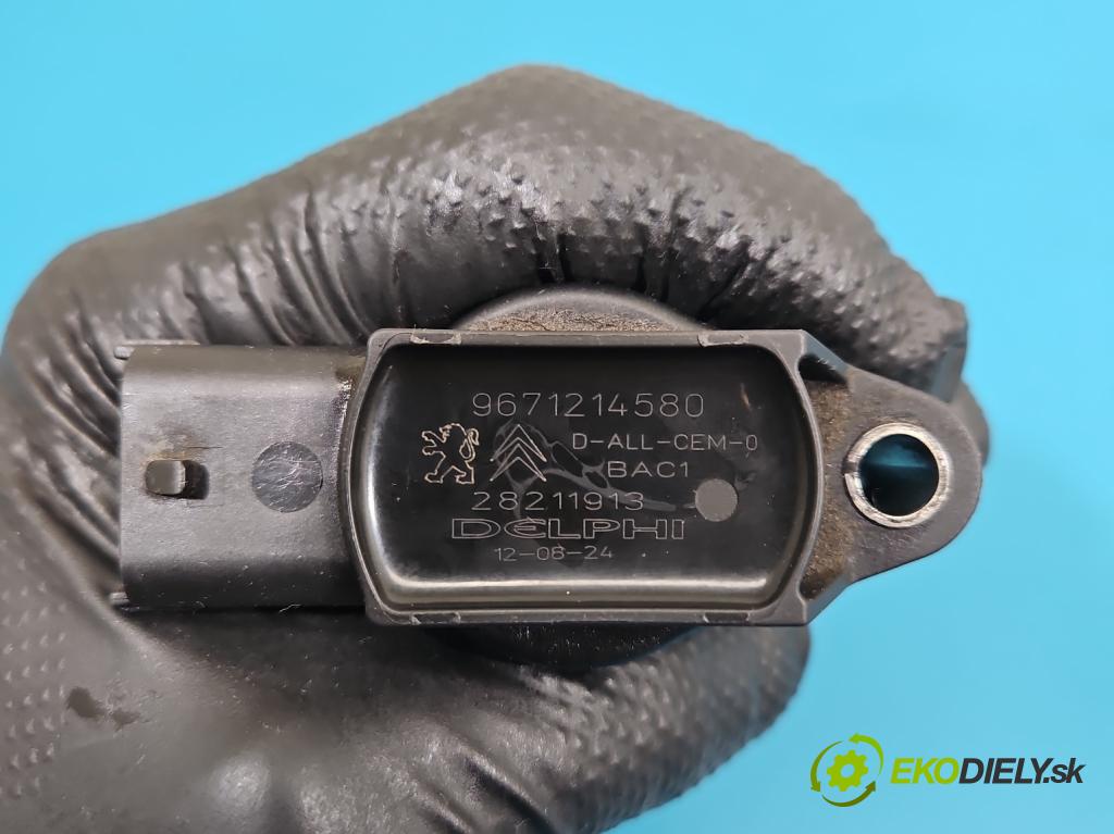 Peugeot 208 I 2012-2019 1.2 12V 82 hp manual 60 kW 1199 cm3 5- cívka zapalovací 9671214580 (Zážehová cívka)