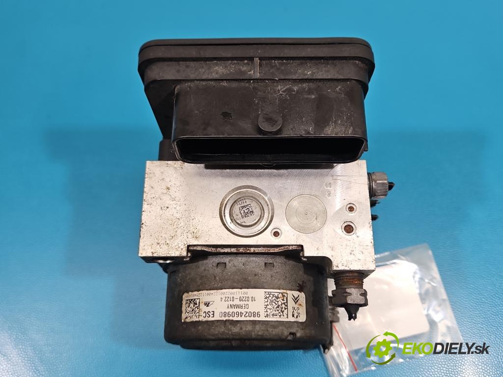 Peugeot 208 I 2012-2019 1.2 12V 82 HP manual 60 kW 1199 cm3 5- čerpadlo abs 9802460980 (Pumpa ABS)