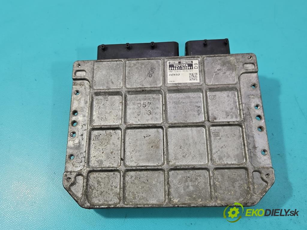 Toyota Auris I 2006-2013 2.0 D4D 126 hp manual 93 kW 1998 cm3 5- řídící jednotka motoru 89661-02D91