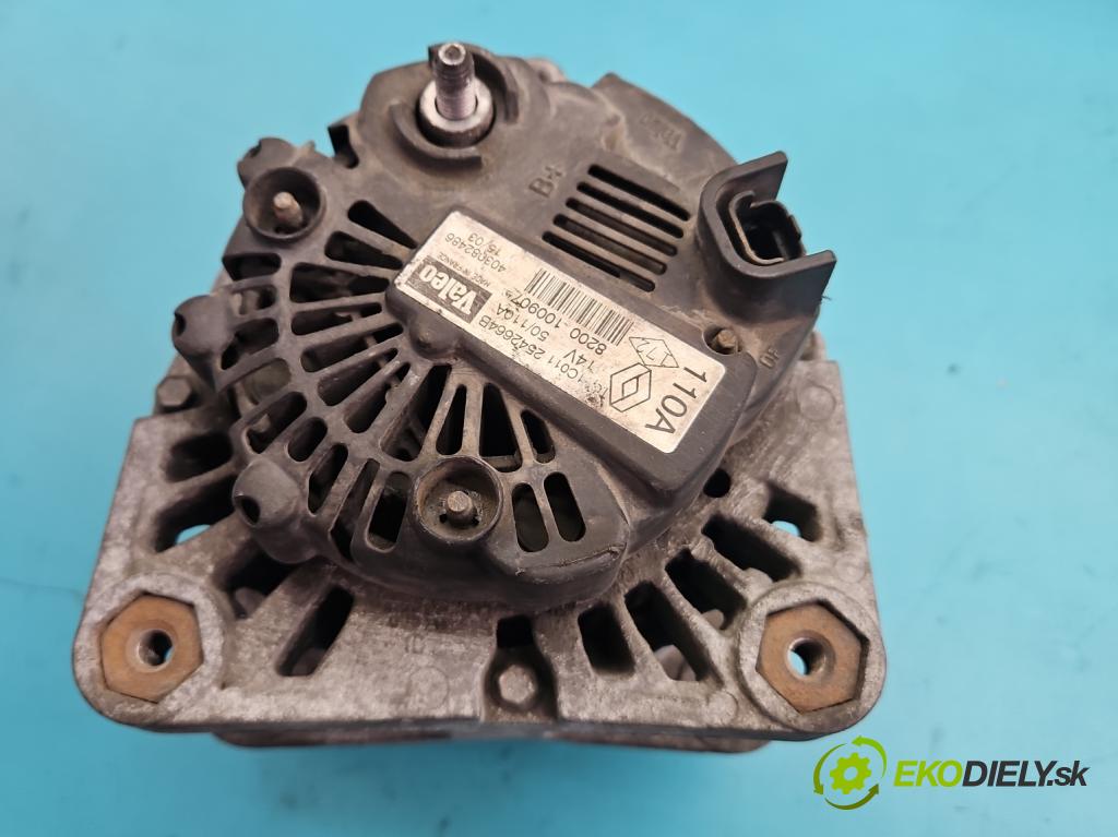 Renault Megane II 2003-2008 1.6 16V 113 HP manual 83 kW 1598 cm3 3- Alternator 8200100907 (Alternátor)