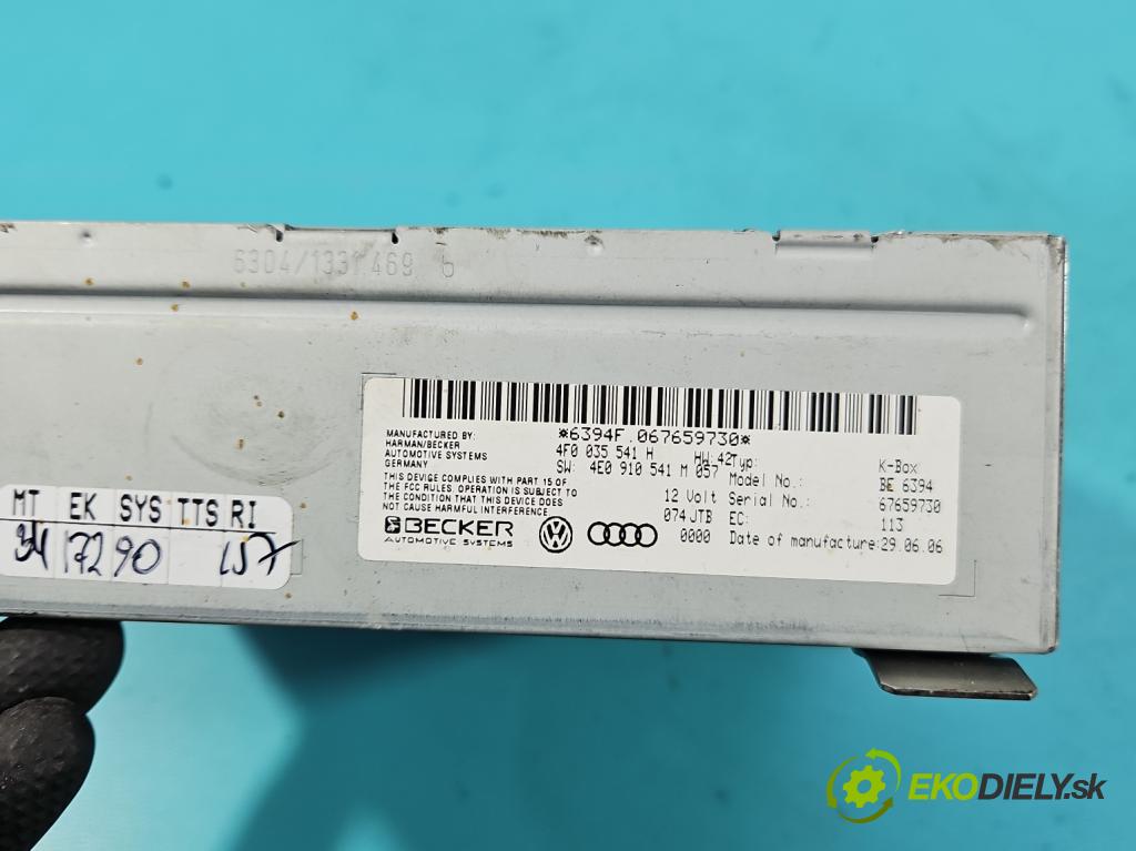 Audi A6 C6 2004-2011 3.0 tdi 232KM automatic 171 kW 2967 cm3 5- riadiaca jednotka ostatné 4F0035541H