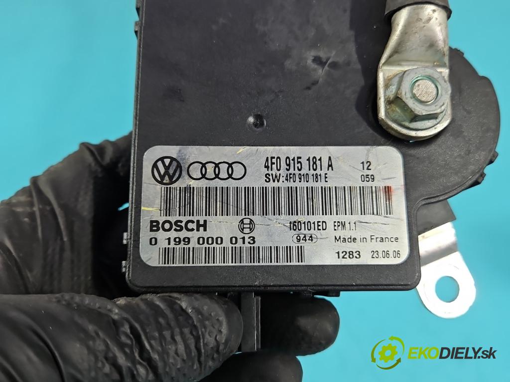 Audi A6 C6 2004-2011 3.0 tdi 232KM automatic 171 kW 2967 cm3 5- kontakt mínus: 4F0915181A