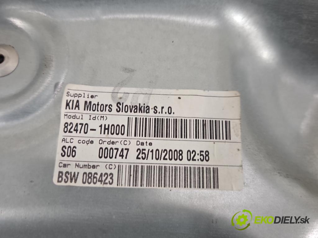 Kia Ceed I 2006-2012 2.0 crdi 140 HP manual 103 kW 1991 cm3 5- mechanizmus okna predné ľavý 82470-1H000