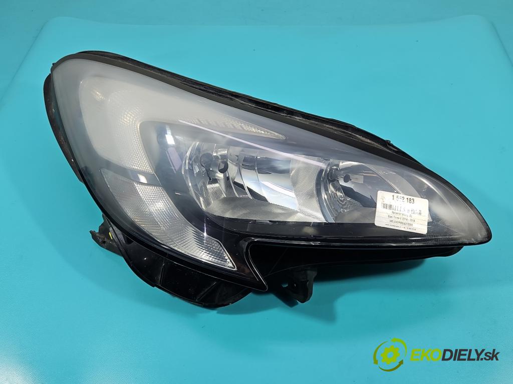 Opel Corsa E 2014-2019 1.4 16V 90 hp manual 66 kW 1398 cm3 5- světlo pravý 13381336 (Pravé přední světlo)
