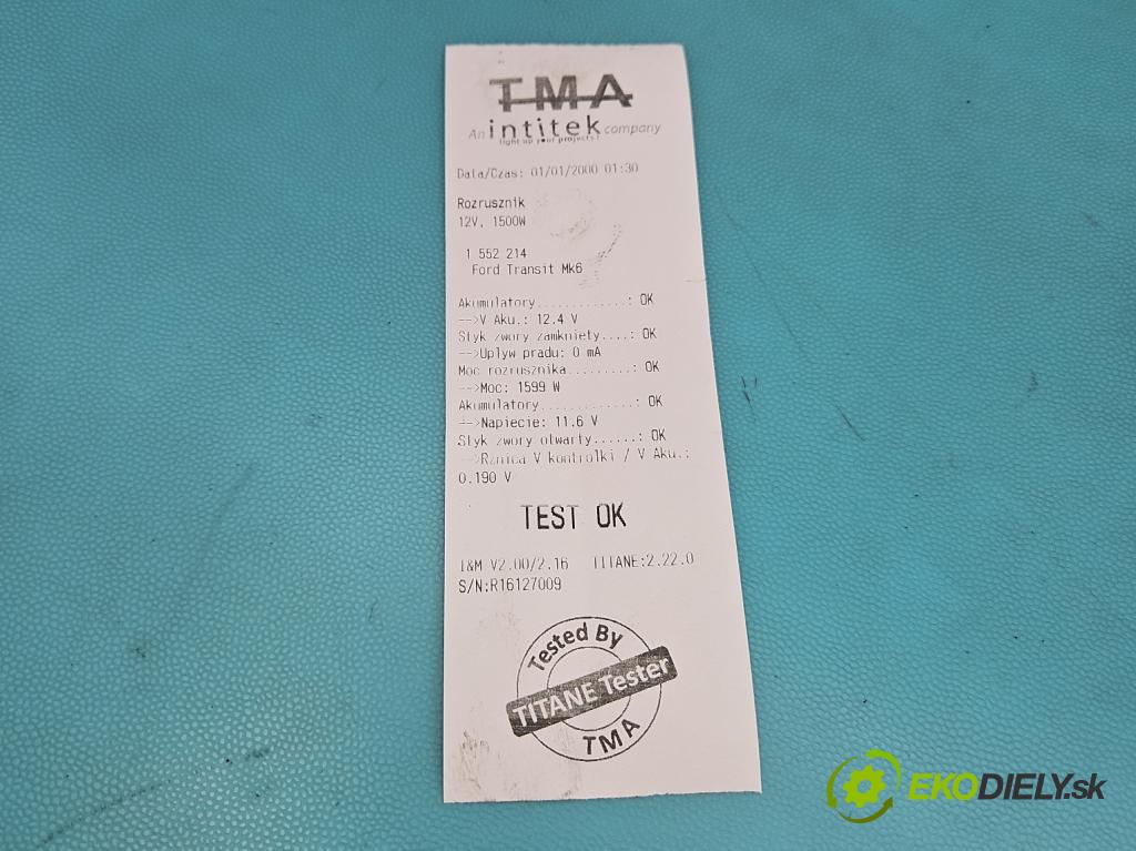 Ford Transit Mk6 2000-2006 2.0 tddi 86 HP manual 63 kW 1998 cm3 5- štartér  (Štartér)