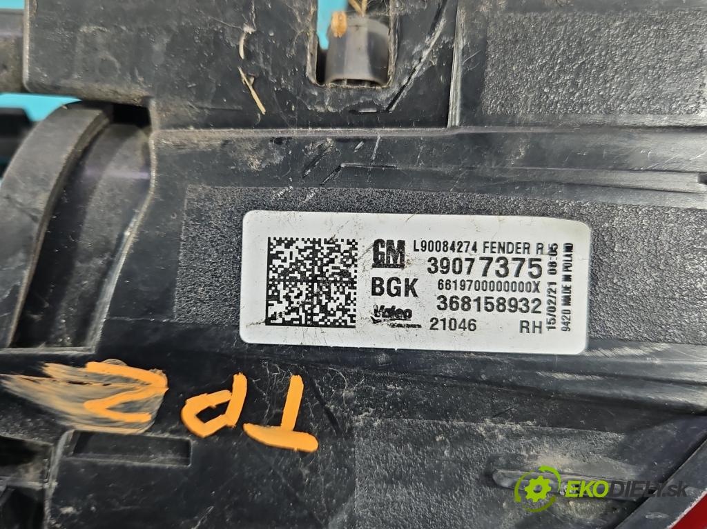 Opel Astra V  2015-2022 1.5 cdti 122 HP manual 90 kW 1496 cm3 5- svetlo / reflektor zadné pravé 39077375 (Kľučka dverí ostatné)