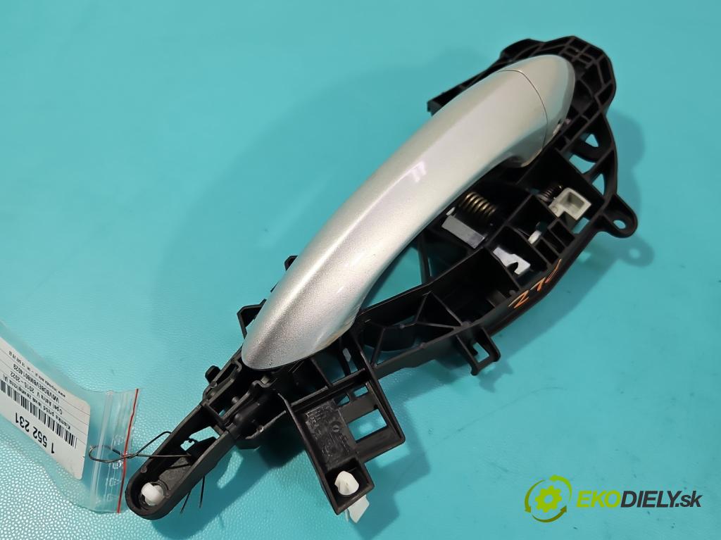 Opel Astra V  2015-2022 1.5 cdti 122 HP manual 90 kW 1496 cm3 5- rukoväť predné ľavé mimo: 13515507 (Kľučka dverí vonkajšia predná ľavá)