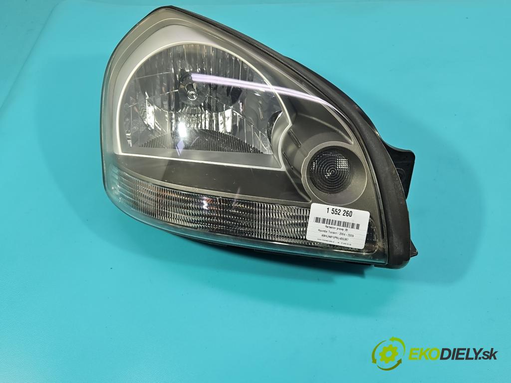 Hyundai Tucson I 2004-2009 2.0 crdi 136hp manual 100 kW 1991 cm3 5- světlo pravý 92102-2EXXX (Pravé přední světlo)