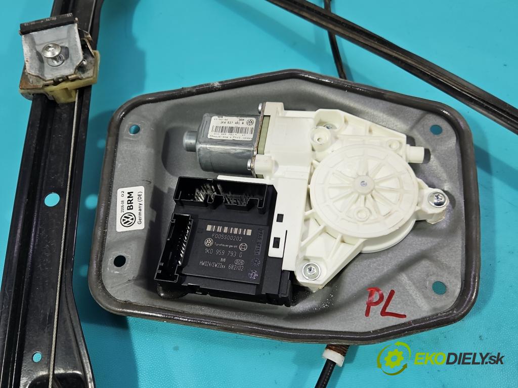 Vw Golf V 2003-2009 1.4 FSI 90 HP manual 66 kW 1390 cm3 5- mechanizmus okna predné ľavý 1K0959793G
